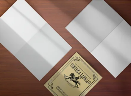 Folder carta sin pestañas