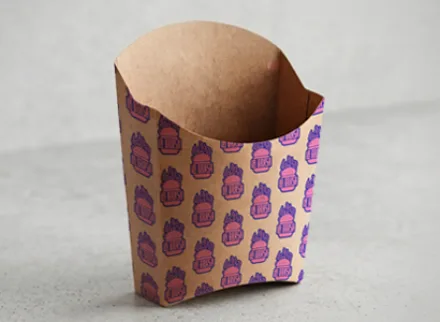 Recipiente mini papas fritas 2 tintas