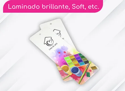 Separador laminado mate, brillante, soft touch