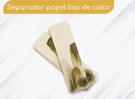 Separadores papel liso de colores