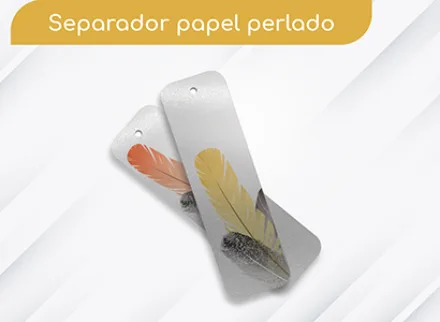 Separadores papel perlado