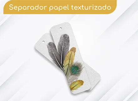 Separadores papel texturizado 12 por pliego