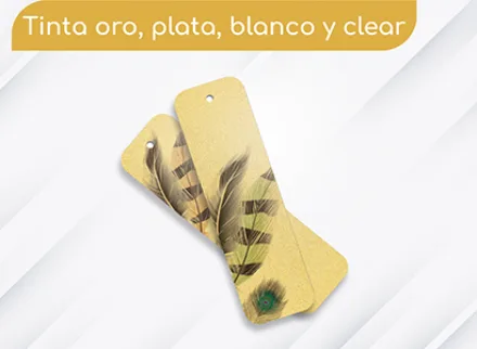 Separador tintas plata, oro, blanco y transparente
