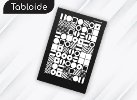 Tabloides byn 28 × 43 centímetros