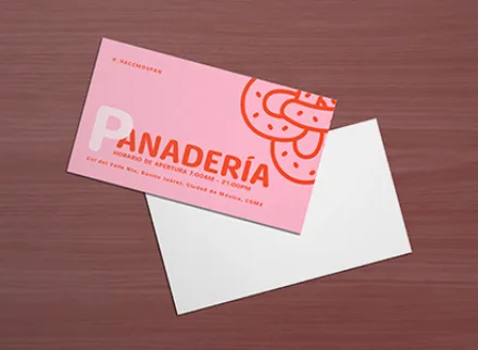 Tarjeta color frente laminado soft touch frente y vuelta