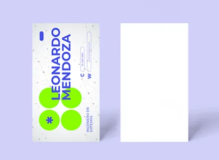 Tarjeta color frente sin recubrimiento