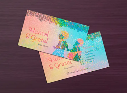 Tarjeta color frente y vuelta laminado pixel frente y vuelta