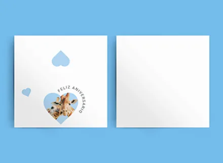 Tarjeta doble t doble color frente laminado soft touch frente y vuelta