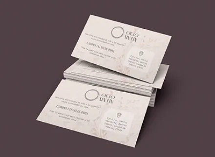 Tarjetas papel texturizado
